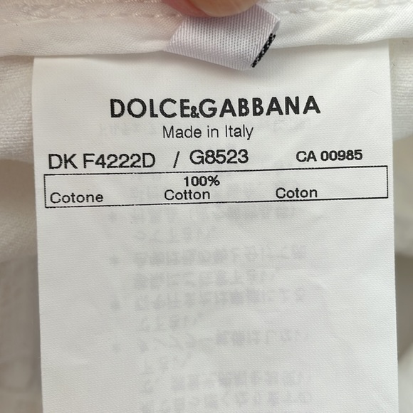 DOLCE & GABBANA vintage white denim skirt in size 6, VGC - Picture 7 of 9